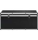 VidaXL Opbergkoffers 3 st aluminium zwart