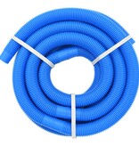 VidaXL Zwembadslang met klemmen 38 mm 6 m blauw