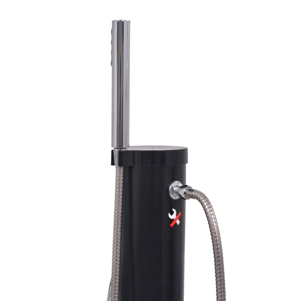 VidaXL Solar douche 8 L PVC staal