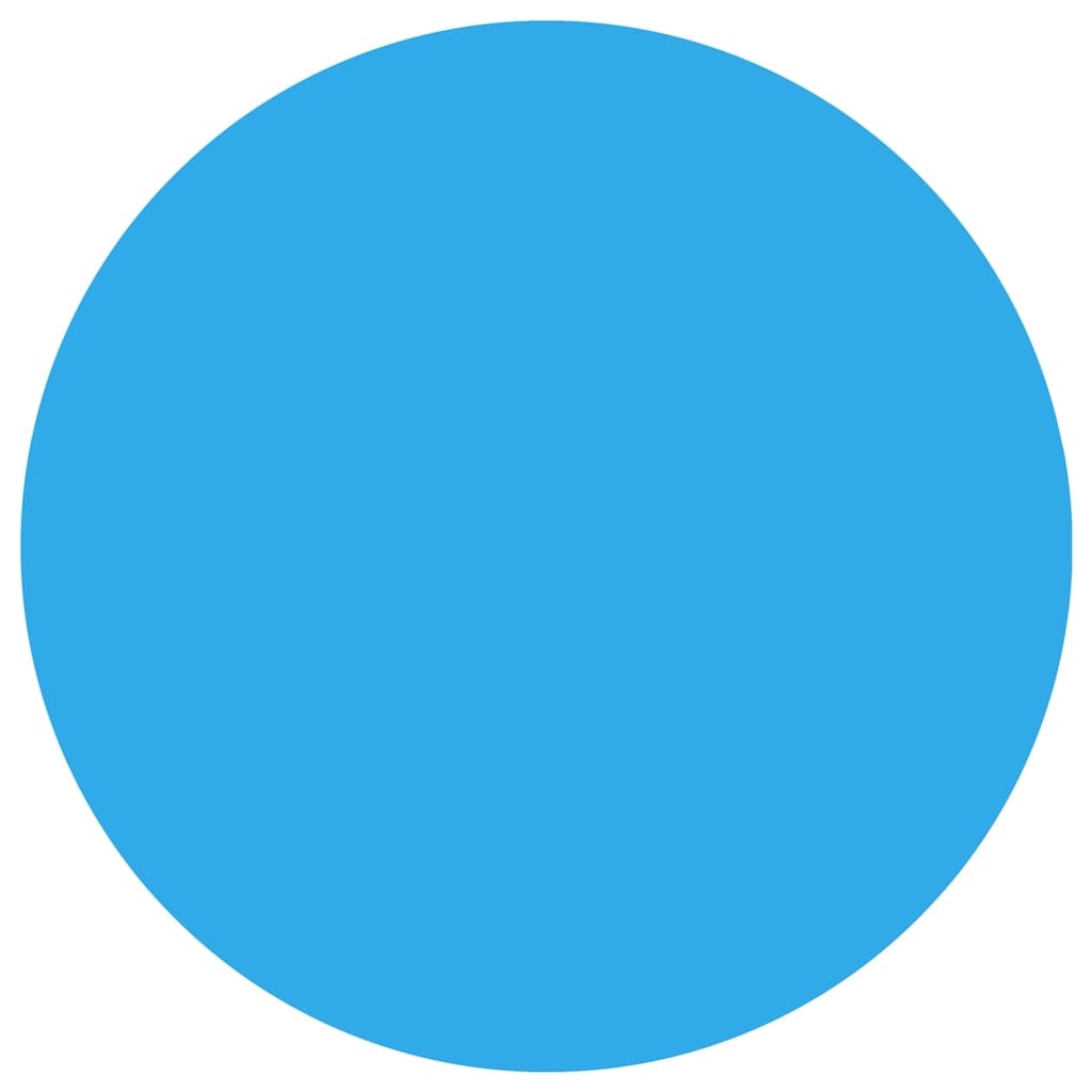 VidaXL Zwembadzeil rond 488 cm PE blauw