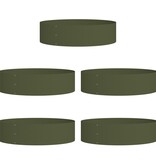 VidaXL Olijfgroene Plantenbakken Olijfgroen Metaal Groot