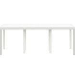 VidaXL Tuintafel 200x100x73 cm poly rattan wit