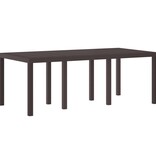 VidaXL Tuintafel 200x100x73 cm poly rattan bruin