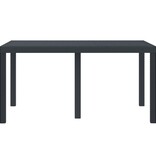 VidaXL Tuintafel Anthraciet 150x100x73 cm Poly Rattan