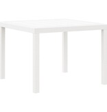 VidaXL Tuin Tafel Wit 100x100x73 cm Poly Rattan