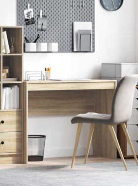 VidaXL Schrijfbureau Sonoma eiken Hout 100 x 40 x 76 cm Eenvoudig
