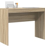 VidaXL Schrijfbureau Sonoma eiken Hout 100 x 40 x 76 cm Eenvoudig