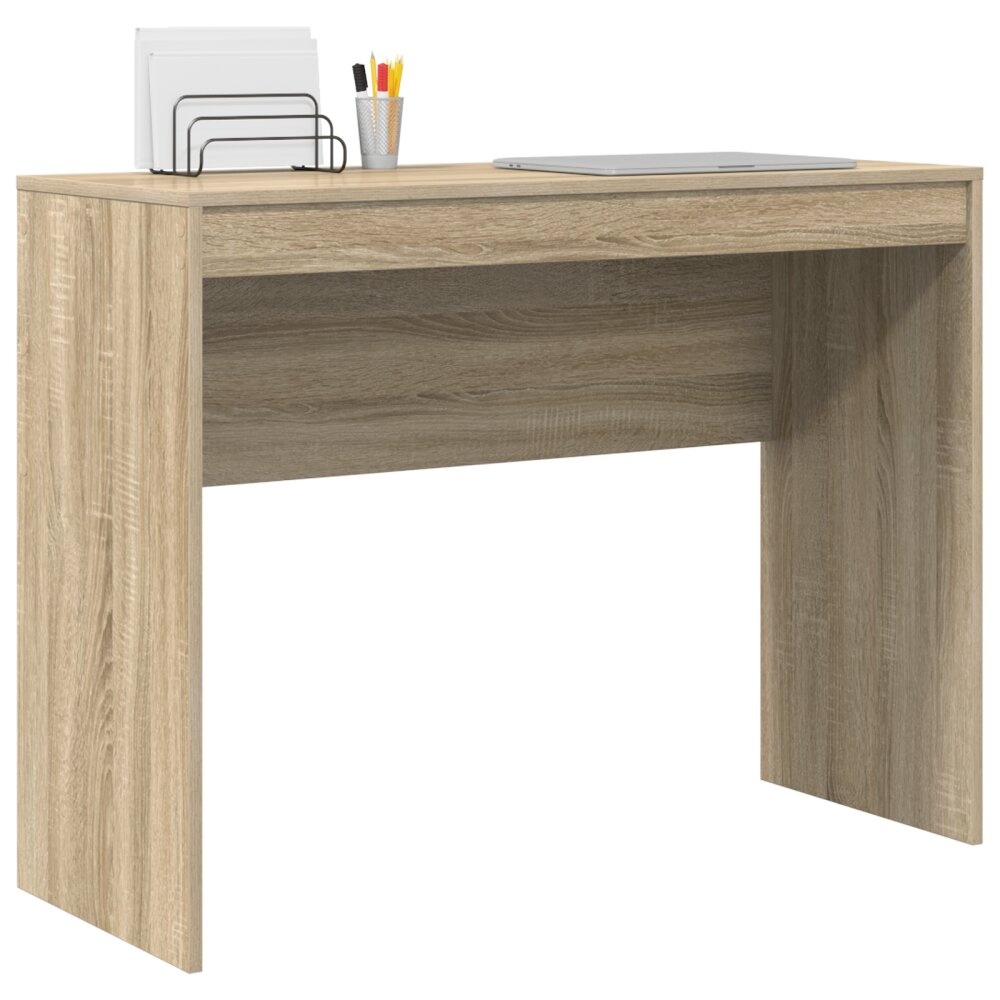 VidaXL Schrijfbureau Sonoma eiken Hout 100 x 40 x 76 cm Eenvoudig