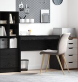 VidaXL Zwart Eiken Schrijfbureau Zwart eiken Bewerkt hout 100 x 40 x 76 cm