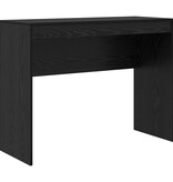 VidaXL Zwart Eiken Schrijfbureau Zwart eiken Bewerkt hout 100 x 40 x 76 cm