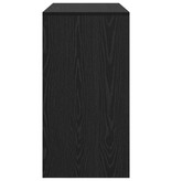 VidaXL Zwart Eiken Schrijfbureau Zwart eiken Bewerkt hout 100 x 40 x 76 cm