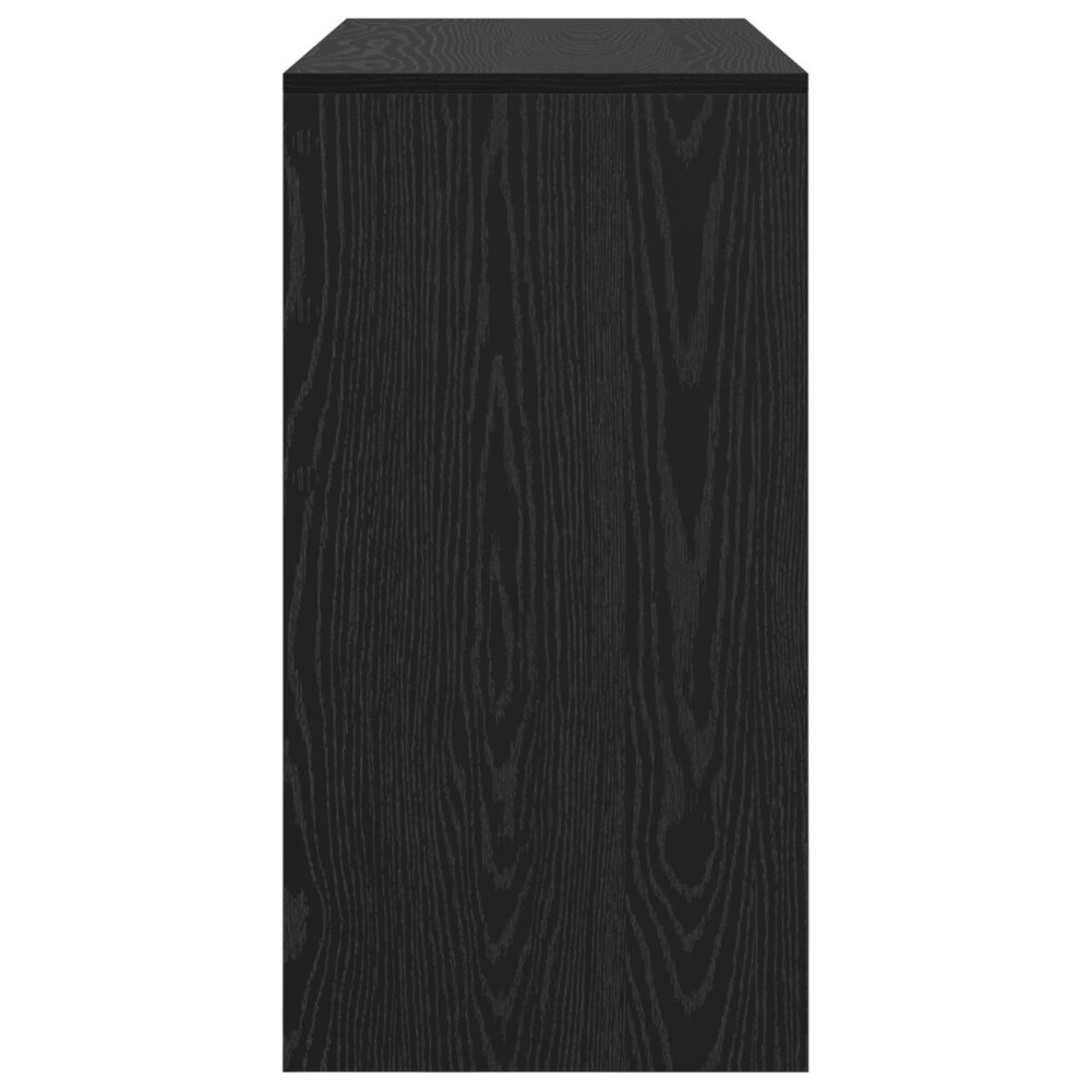 VidaXL Zwart Eiken Schrijfbureau Zwart eiken Bewerkt hout 100 x 40 x 76 cm