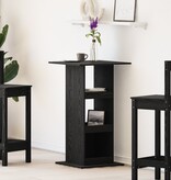 VidaXL Barkast met Opslag Zwart Eiken 60x60x102 cm Bewerkt Hout