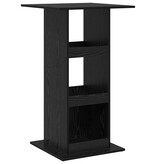 VidaXL Barkast met Opslag Zwart Eiken 60x60x102 cm Bewerkt Hout