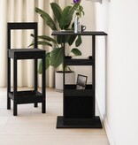 VidaXL Barkast met Opslag Zwart Eiken 60x60x102 cm Bewerkt Hout