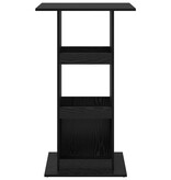 VidaXL Barkast met Opslag Zwart Eiken 60x60x102 cm Bewerkt Hout