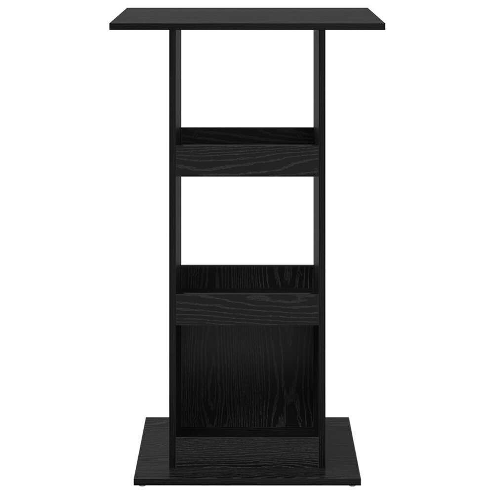 VidaXL Barkast met Opslag Zwart Eiken 60x60x102 cm Bewerkt Hout