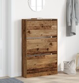 VidaXL Schoenenkast Oude Hout 80x21x125,5 cm Engineered Wood