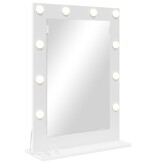VidaXL Vanity Mirror met LED-verlichting Wit 70x50x18 cm