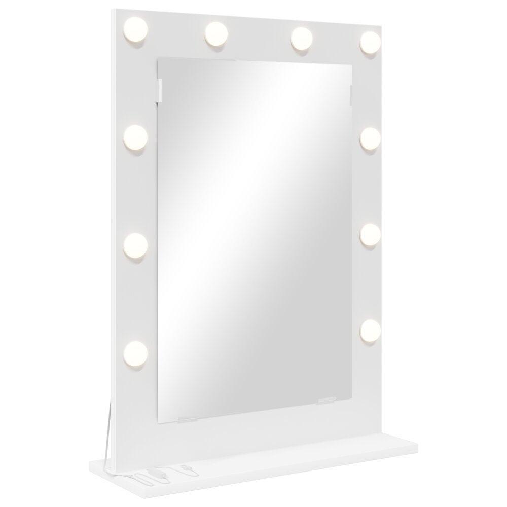 VidaXL Vanity Mirror met LED-verlichting Wit 70x50x18 cm