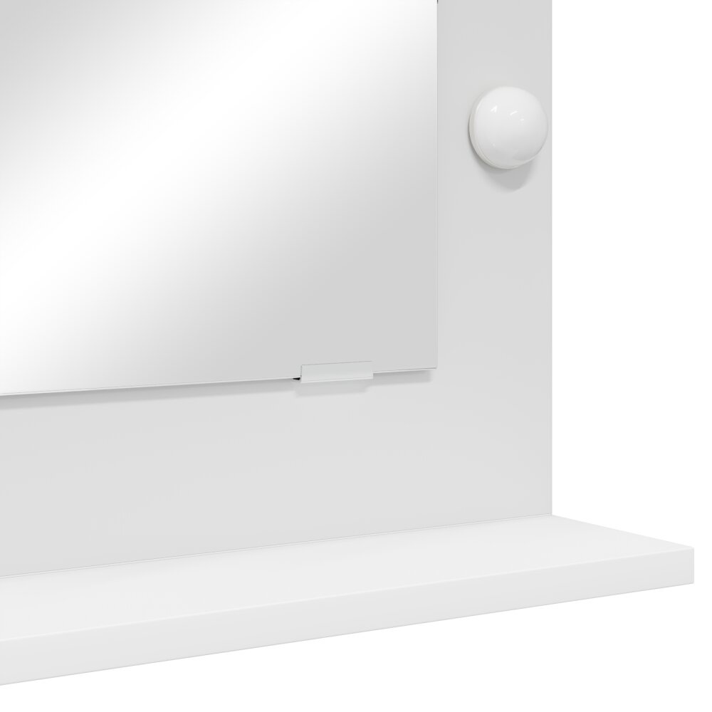 VidaXL Vanity Mirror met LED-verlichting Wit 70x50x18 cm