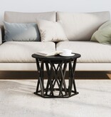 VidaXL 2-delige Bijzettafelset bewerkt hout zwart eikenkleurig