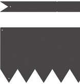 VidaXL Gazonranden 20 st 100x0,5x20 cm staal zwart