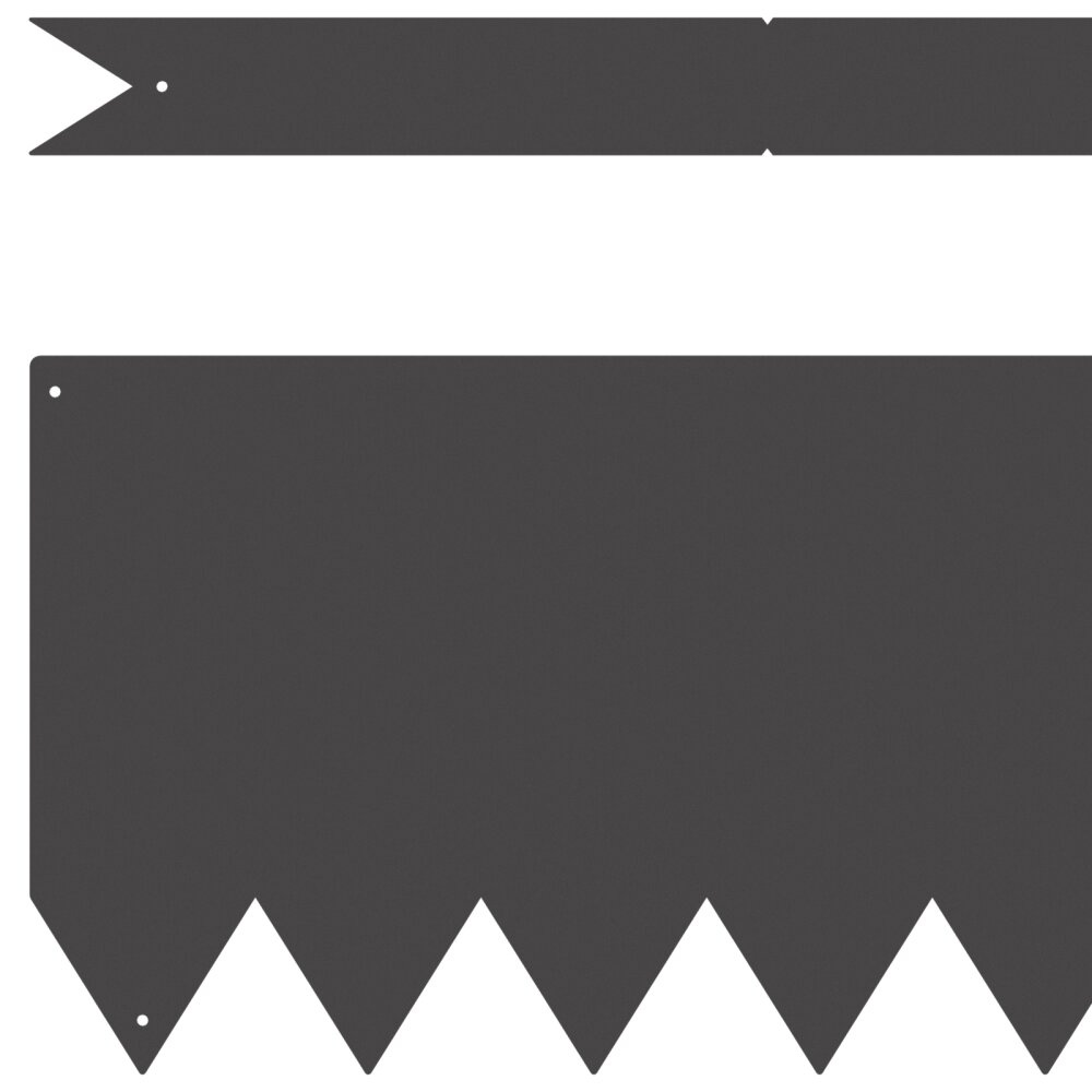 VidaXL Gazonranden 20 st 100x0,5x20 cm staal zwart