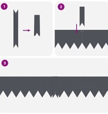 VidaXL Gazonranden 30 st 100x0,5x15 cm staal antraciet