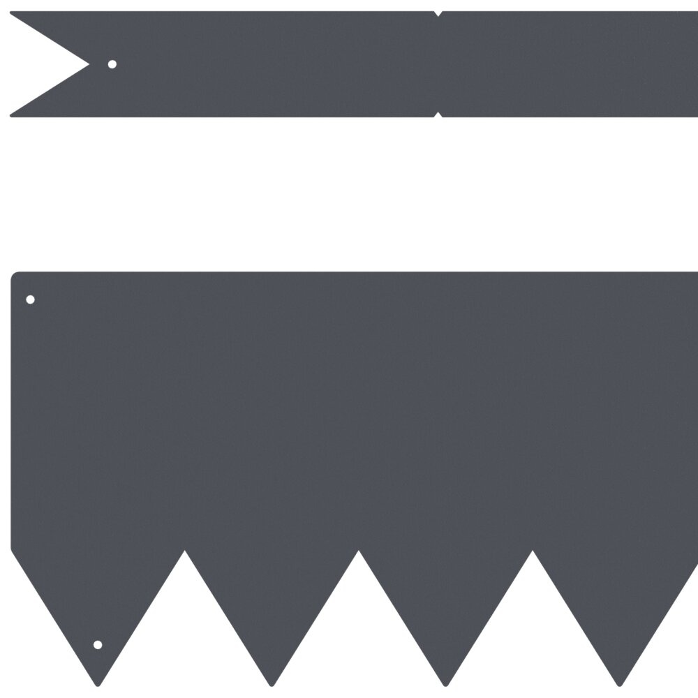 VidaXL Gazonranden 10 st 100x0,5x15 cm staal anatraciet