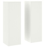 VidaXL Plantenstandaards 2 st pilaar 24x24x75 cm staal wit