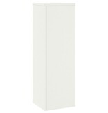 VidaXL Plantenstandaards 2 st pilaar 24x24x75 cm staal wit