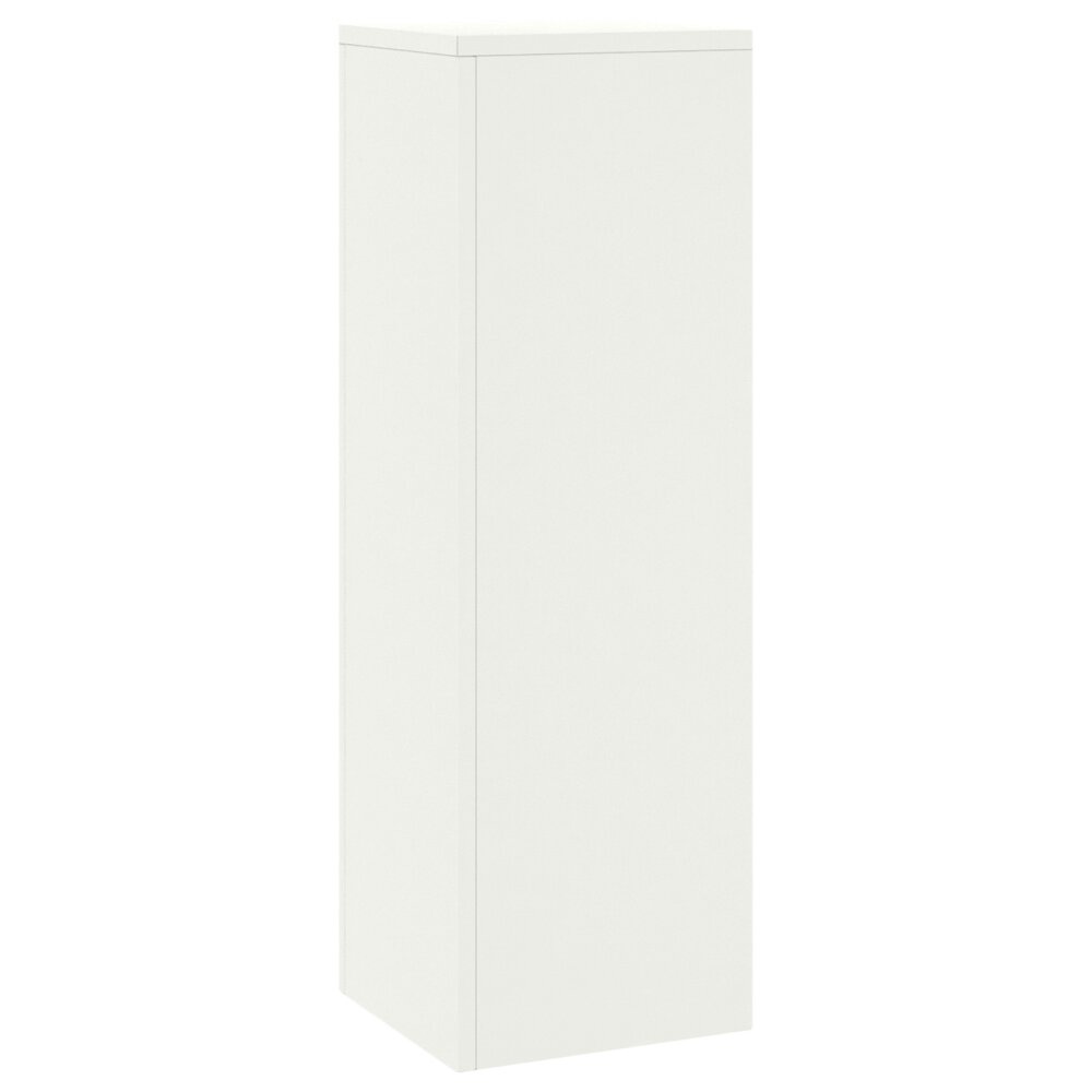 VidaXL Plantenstandaards 2 st pilaar 24x24x75 cm staal wit