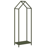 VidaXL Brandhoutrek 40x25x120 cm koudgewalst staal olijfgroen