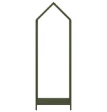 VidaXL Brandhoutrek 40x25x120 cm koudgewalst staal olijfgroen