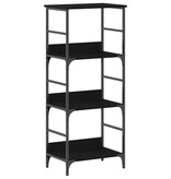 VidaXL Boekenplank 50x33x117,5 cm bewerkt hout en staal zwart eiken