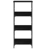 VidaXL Boekenplank 50x33x117,5 cm bewerkt hout en staal zwart eiken