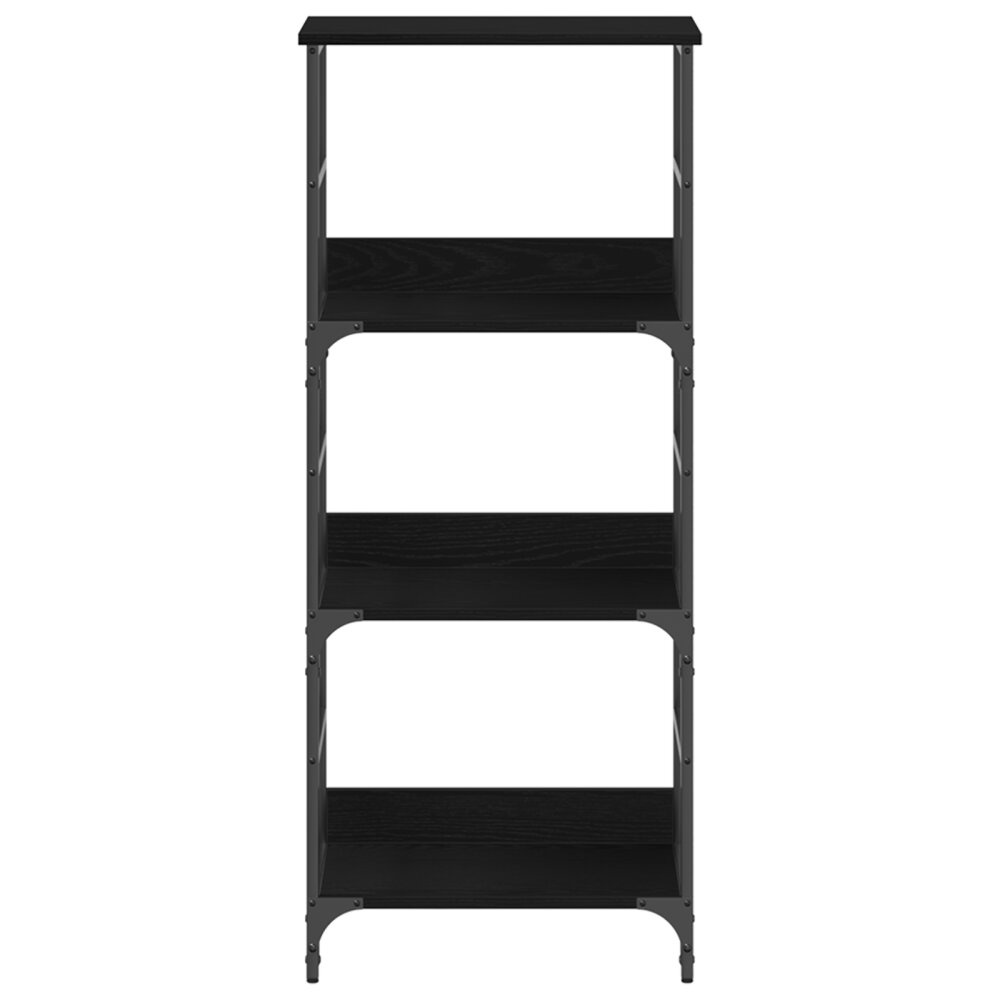 VidaXL Boekenplank 50x33x117,5 cm bewerkt hout en staal zwart eiken