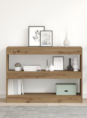VidaXL Boekenplank/Room Divider - Artisan Eiken - 100x30x72 cm - Gemaakt van Behandeld Hout