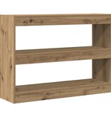 VidaXL Boekenplank/Room Divider - Artisan Eiken - 100x30x72 cm - Gemaakt van Behandeld Hout