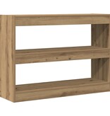VidaXL Boekenplank/Room Divider - Artisan Eiken - 100x30x72 cm - Gemaakt van Behandeld Hout