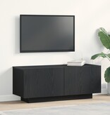 VidaXL TV Kast Zwart eiken Spaanplaat 100 x 35 x 40 cm Opslag TV Kast