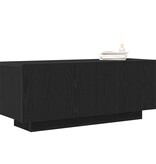 VidaXL TV Kast Zwart eiken Spaanplaat 100 x 35 x 40 cm Opslag TV Kast