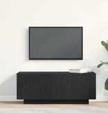 VidaXL TV Kast Zwart eiken Spaanplaat 100 x 35 x 40 cm Opslag TV Kast