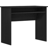 VidaXL Bureau 90x50x74 cm bewerkt hout zwart eikenkleur
