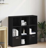 VidaXL Boekenkast 98x29x97,5 cm bewerkt hout zwart eikenkleur