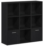 VidaXL Boekenkast 98x29x97,5 cm bewerkt hout zwart eikenkleur