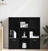 VidaXL Boekenkast 98x29x97,5 cm bewerkt hout zwart eikenkleur
