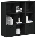 VidaXL Boekenkast 98x29x97,5 cm bewerkt hout zwart eikenkleur
