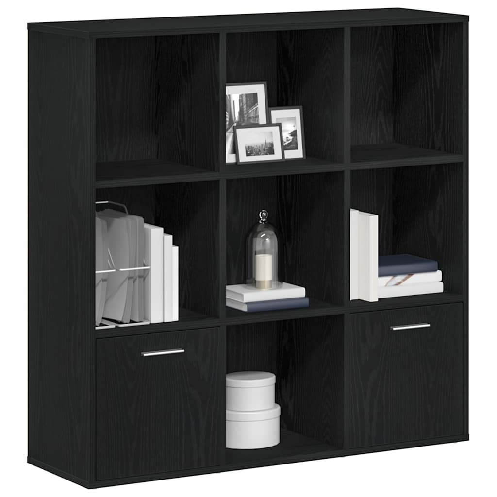 VidaXL Boekenkast 98x29x97,5 cm bewerkt hout zwart eikenkleur